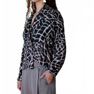 NEW UNTITLED IN MOTION pelusa long sleeve top in black